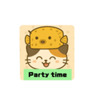 愉快な帽子にゃんこ 英語（個別スタンプ：4）