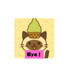 愉快な帽子にゃんこ 英語（個別スタンプ：11）