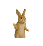 [アレンジ用]ワルそうなウサギ（個別スタンプ：9）