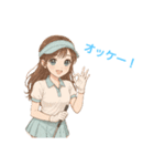 ゴルフ女子のバーディーちゃん（個別スタンプ：3）