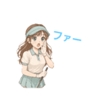 ゴルフ女子のバーディーちゃん（個別スタンプ：5）