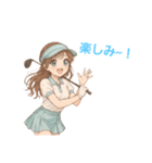 ゴルフ女子のバーディーちゃん（個別スタンプ：6）