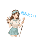 ゴルフ女子のバーディーちゃん（個別スタンプ：10）