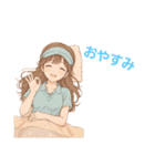 ゴルフ女子のバーディーちゃん（個別スタンプ：16）