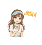 ゴルフ女子のバーディーちゃん（個別スタンプ：18）
