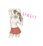 ゴルフ女子のバーディーちゃん（個別スタンプ：21）