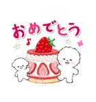 ず～っと使える★ほのぼのビションフリーゼ（個別スタンプ：22）