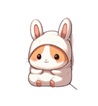 かわいいウサギハムスター （NT） v.3（個別スタンプ：2）