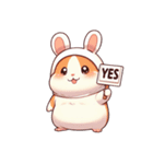 かわいいウサギハムスター （NT） v.3（個別スタンプ：3）