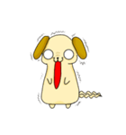 かわいい垂れ耳犬のミケランジェロ（個別スタンプ：5）