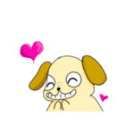 かわいい垂れ耳犬のミケランジェロ（個別スタンプ：7）