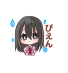 黒髪女の子ちゃん（個別スタンプ：11）