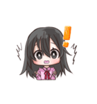 黒髪女の子ちゃん（個別スタンプ：12）