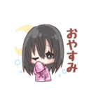 黒髪女の子ちゃん（個別スタンプ：28）