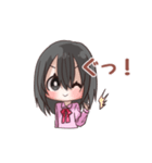 黒髪女の子ちゃん（個別スタンプ：32）