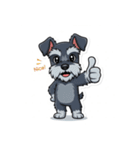 イラストミニチュアシュナのつぶやき（個別スタンプ：17）