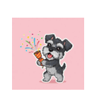 イラストミニチュアシュナのつぶやき（個別スタンプ：18）