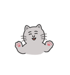 【うごく】灰色ねこさん（個別スタンプ：6）