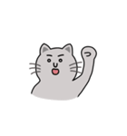 【うごく】灰色ねこさん（個別スタンプ：9）