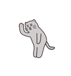 【うごく】灰色ねこさん（個別スタンプ：15）
