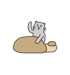 【うごく】灰色ねこさん（個別スタンプ：22）
