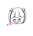 すこしまじめそうな女の子のスタンプ！（個別スタンプ：8）