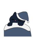 蒼色ねこの表情スタンプ（個別スタンプ：3）