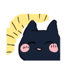 蒼色ねこの表情スタンプ（個別スタンプ：4）