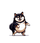 無言で伝える太っちょ黒柴2（個別スタンプ：34）