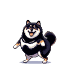 無言で伝える太っちょ黒柴2（個別スタンプ：37）