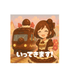 スイーツ電車のスタンプ（個別スタンプ：3）