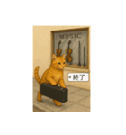 バスクラが大好きな猫（個別スタンプ：14）
