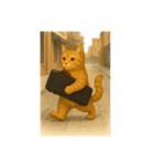 バスクラが大好きな猫（個別スタンプ：15）