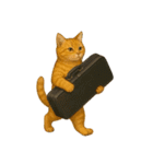 バスクラが大好きな猫（個別スタンプ：16）