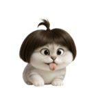 かわいい子猫のお団子ヘア （NT）（個別スタンプ：9）