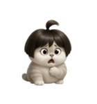 かわいい子猫のお団子ヘア （NT）（個別スタンプ：13）