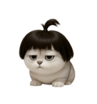 かわいい子猫のお団子ヘア （NT）（個別スタンプ：28）