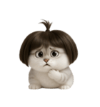 かわいい子猫のお団子ヘア （NT）（個別スタンプ：31）