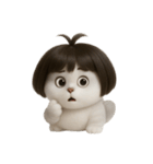 かわいい子猫のお団子ヘア （NT）（個別スタンプ：32）
