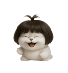 かわいい子猫のお団子ヘア （NT）（個別スタンプ：33）