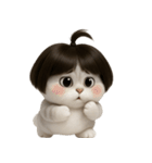 かわいい子猫のお団子ヘア （NT）（個別スタンプ：40）