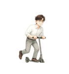 眼鏡をかけた若い会社員 （NT）（個別スタンプ：13）