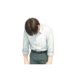 眼鏡をかけた若い会社員 （NT）（個別スタンプ：24）