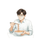 眼鏡をかけた若い会社員 （NT）（個別スタンプ：32）