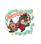 『らこぽん＆みらいちゃん』スタンプ 2（個別スタンプ：12）