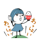 mottoの大人ぱっつんボブ♡お米（個別スタンプ：24）