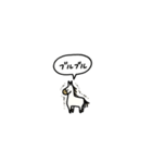 小さい白馬(フキダシ)（個別スタンプ：28）
