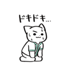 野球ねこ応援団・緑チームVer. その2（個別スタンプ：21）