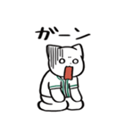 野球ねこ応援団・緑チームVer. その2（個別スタンプ：22）