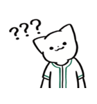 野球ねこ応援団・緑チームVer. その2（個別スタンプ：35）